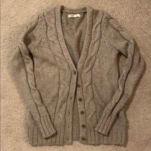 Light brown cardigan sweater